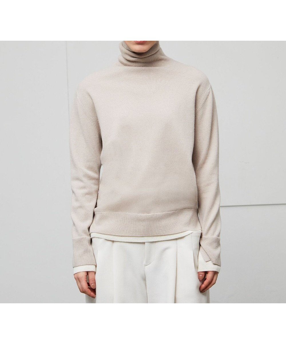 【ベイジ,/BEIGE,】の【洗える・andGIRL 秋号掲載】POMPE / ウールカシミヤタートルネックニット 人気、トレンドファッション・服の通販 founy(ファニー) 　ファッション　Fashion　レディースファッション　Fashion for Women　トップス・カットソー　Cut & Sew Tops　ニット　Knit Tops & Sweaters　タートルネック・ハイネックトップス　Turtlenecks & High-Neck Tops　シンプル　Simple, Minimal　ジャケット　Jacket, Outerwear　セーター　Sweater, Knitwear　タイトスカート　Pencil Skirt, Tight Skirt　タートル　Turtleneck, Turtle Collar　タートルネック　Turtleneck, High Neck　ボトム　Bottoms, Lower Wear　ワイド　Wide, Wide Fit　エレガント 上品　Elegant　洗える　Machine Washable　秋　Autumn　A/W・秋冬　Autumn/Winter　 other-1|ID: prp329100004529699 ipo3291000000033362626
