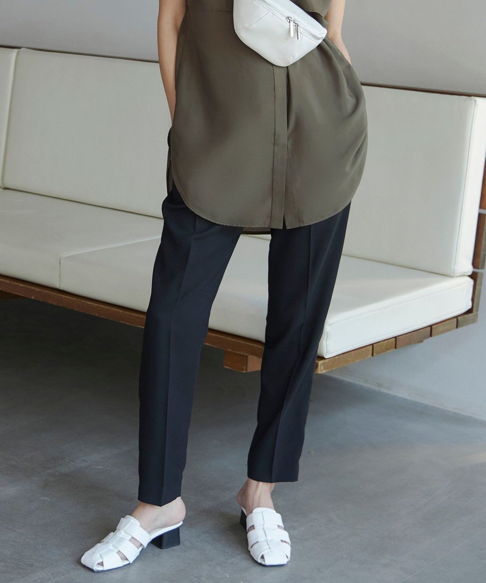 【アイシービー/iCB】の【接触冷感・UVケア・速乾・洗える】FluidBackSatin ドロストパンツ インテリア・キッズ・メンズ・レディースファッション・服の通販 founy(ファニー) 　ファッション　Fashion　レディースファッション　WOMEN　パンツ　Pants　春　Spring　洗える　Washable　サテン　Satin　セットアップ　Set Up　ノースリーブ　No Sleeve　人気　Popularity　フロント　Front　ポケット　Pocket　S/S・春夏　Ss・Spring/Summer　おすすめ　Recommend　夏　Summer　2023春夏・S/S　Ss,Spring/Summer,2023　2023年　2023　ブラック系|ID: prp329100004529701 ipo3291000000032026329