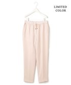 【アイシービー/iCB】の【接触冷感・UVケア・速乾・洗える】FluidBackSatin ドロストパンツ ピンクベージュ系[WEB限定]|ID: prp329100004529701 ipo3291000000032026333