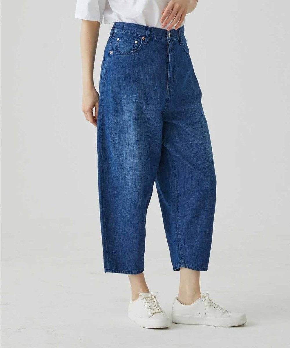 【サキュウ/caqu】の【洗える/リネン混/涼しい】FS linen barrel pants フンワリテーパードシルエット インテリア・キッズ・メンズ・レディースファッション・服の通販 founy(ファニー) 　ファッション　Fashion　レディースファッション　WOMEN　パンツ　Pants　デニムパンツ　Denim Pants　アンクル　Uncle　インディゴ　Indigo　春　Spring　洗える　Washable　軽量　Lightweight　ジーンズ　Jeans　スマート　Smart　センター　Center　デニム　Denim　ハイライズ　High Rise　ファブリック　Fabric　リネン　Linen　A/W・秋冬　Aw・Autumn/Winter・Fw・Fall-Winter　S/S・春夏　Ss・Spring/Summer　NEW・新作・新着・新入荷　New Arrivals　夏　Summer　エレガント 上品　Elegant　1year|ID: prp329100004529711 ipo3291000000032026375