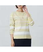 【ジェイ プレス/J.PRESS】の【洗える】Rayon Stretch Border ニット イエロー×オフ系|ID: prp329100004529719 ipo3291000000033577868