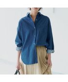 【23区/NIJYUSANKU】の【洗える】ライトダンガリー 2WAY シャツ インディゴ|ID: prp329100004529720 ipo3291000000032062690