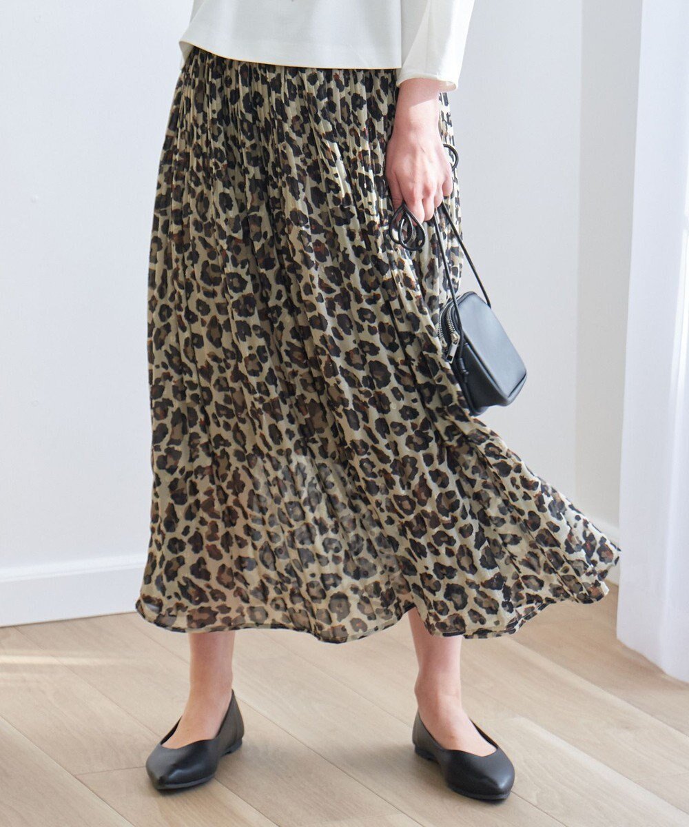 【エニー/ANY】の【ウエストゴム】レオパードプリーツスカート 人気、トレンドファッション・服の通販 founy(ファニー) 　ファッション　Fashion　レディースファッション　Fashion for Women　スカート　Skirts　プリーツスカート / 上品フェミニンスタイル　Pleated Skirts　おすすめ　Recommended / Our Picks　カットジャガード　Cut Jacquard　シンプル　Simple, Minimal　トレンド　Trend, Trending Now　ドット　Polka Dot, Dot Pattern　フェミニン　Feminine, Girly　プリント　Print, Printed Pattern　プリーツ　Pleats, Pleated　ランダム　Random, Irregular　レオパード　Leopard, Animal Print　夏　Summer　春　Spring　S/S・春夏　SS, Spring/Summer, Warm Season　 other-1|ID: prp329100004529729 ipo3291000000035628527