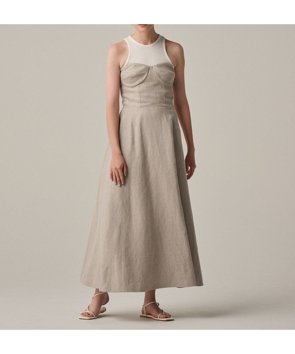 【アンクレイヴ/uncrave】のヘリンボーン リネン ワンピース(uncrave WHITE) 人気、トレンドファッション・服の通販 founy(ファニー) 　ファッション　Fashion　レディースファッション　WOMEN　ワンピース　Dress　インナー　Inner　春　Spring　シャーリング　Shirring　ショート　Short　ジャケット　Jacket　セットアップ　Set Up　雑誌　Magazine　タンク　Tank　タンブラー　Tumbler　フィット　Fit　フランス　France　ブルゾン　Blouson　ヘリンボーン　Herringbone　リネン　Linen　ワイド　Wide　S/S・春夏　Ss・Spring/Summer　おすすめ　Recommend　夏　Summer　エレガント 上品　Elegant　 other-1|ID: prp329100004529730 ipo3291000000032026444
