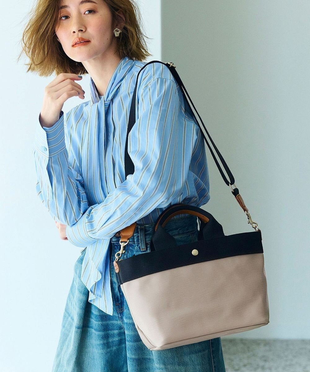 【トプカピ/TOPKAPI】の【Breath TOPKAPI】RIPPLE リプル ショルダー付き B5 トート バッグ インテリア・キッズ・メンズ・レディースファッション・服の通販 founy(ファニー) 　ファッション　Fashion　レディースファッション　WOMEN　バッグ　Bag　クール　Cool　コンパクト　Compact　軽量　Lightweight　ショルダー　Shoulder　スタイリッシュ　Stylish　トレンド　Trend　定番　Standard　人気　Popularity　バランス　Balance　再入荷　Restock/Back In Stock/Re Arrival　エレガント 上品　Elegant　トープ|ID: prp329100004529737 ipo3291000000032209264