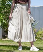 【ティアクラッセ/Tiaclasse】の【洗える】ヴィンテージサテン消しプリーツパンツ アイボリー|ID: prp329100004529739 ipo3291000000032542959