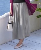 【ティアクラッセ/Tiaclasse】の【洗える】ヴィンテージサテン消しプリーツパンツ グレージュ|ID: prp329100004529739 ipo3291000000032542961