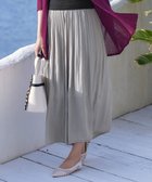 【ティアクラッセ/Tiaclasse】の【洗える】ヴィンテージサテン消しプリーツパンツ グレージュ|ID: prp329100004529739 ipo3291000000033659312