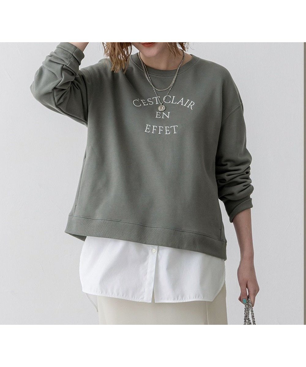 【23区/NIJYUSANKU】の【洗える】コットンテリー ロゴ スウェット インテリア・キッズ・メンズ・レディースファッション・服の通販 founy(ファニー) ファッション Fashion レディースファッション Fashion for Women トップス・カットソー Cut & Sew Tops シャツ・ブラウス・オフィスカジュアル Elegant Blouses & Button-Ups レディースパーカー・カジュアルフーディー Casual Hoodies & Sweatshirts ロングTシャツ・Tシャツ Longline T-Shirts & Tees スウェット・クルーネックトップス Sweatshirts & Crewnecks / Relaxed Fit Sweat Tops カットソー・ベーシックTシャツ Cut-and-Sewn Tops / Stretch Tees & Basics インナー Innerwear 春 Spring 洗える Machine Washable カットソー Cut and Sewn Top ギャザー Gathered, Ruffled コンパクト Compact, Small Size ショルダー Shoulder, Shoulder Strap シンプル Simple, Minimal ジップアップ Zip-Up, Full Zip ジャケット Jacket, Outerwear スウェット / スエット Sweatshirt, Sweatwear スリーブ Sleeve, Long Sleeve / Short Sleeve ドロップ Drop Shoulder, Dropped Style リラックス Relax, Relaxed Fit ワンポイント One Point, Statement Accent S/S・春夏 SS, Spring/Summer, Warm Season おすすめ Recommended / Our Picks 夏 Summer 2025年 2025 2025春夏・S/S Spring/Summer 2025 SS25 モスグリーン系|ID: prp329100004529742 ipo3291000000033714683