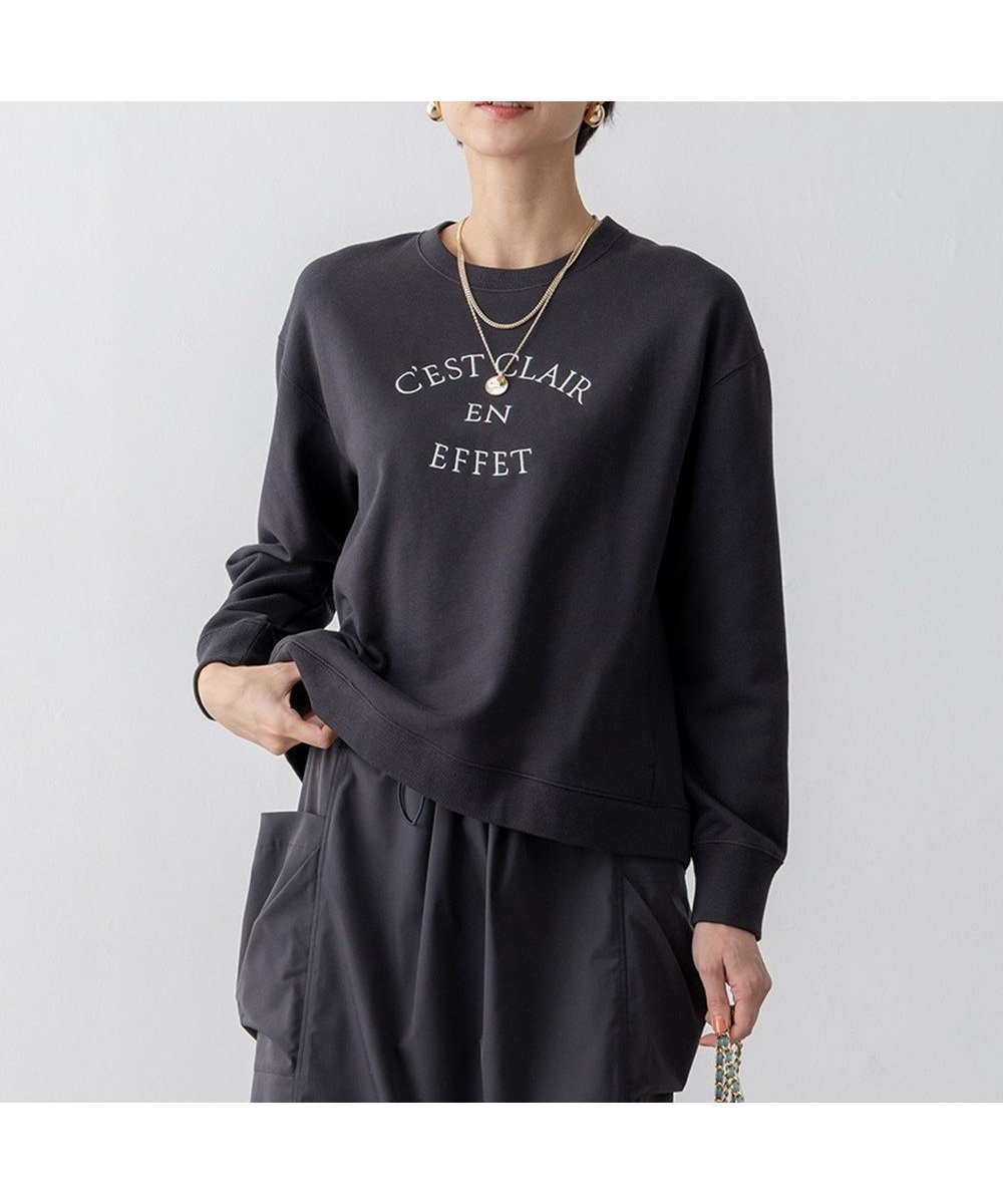 【23区/NIJYUSANKU】の【洗える】コットンテリー ロゴ スウェット インテリア・キッズ・メンズ・レディースファッション・服の通販 founy(ファニー) ファッション Fashion レディースファッション Fashion for Women トップス・カットソー Cut & Sew Tops シャツ・ブラウス・オフィスカジュアル Elegant Blouses & Button-Ups レディースパーカー・カジュアルフーディー Casual Hoodies & Sweatshirts ロングTシャツ・Tシャツ Longline T-Shirts & Tees スウェット・クルーネックトップス Sweatshirts & Crewnecks / Relaxed Fit Sweat Tops カットソー・ベーシックTシャツ Cut-and-Sewn Tops / Stretch Tees & Basics インナー Innerwear 春 Spring 洗える Machine Washable カットソー Cut and Sewn Top ギャザー Gathered, Ruffled コンパクト Compact, Small Size ショルダー Shoulder, Shoulder Strap シンプル Simple, Minimal ジップアップ Zip-Up, Full Zip ジャケット Jacket, Outerwear スウェット / スエット Sweatshirt, Sweatwear スリーブ Sleeve, Long Sleeve / Short Sleeve ドロップ Drop Shoulder, Dropped Style リラックス Relax, Relaxed Fit ワンポイント One Point, Statement Accent S/S・春夏 SS, Spring/Summer, Warm Season おすすめ Recommended / Our Picks 夏 Summer 2025年 2025 2025春夏・S/S Spring/Summer 2025 SS25 グレー系|ID: prp329100004529742 ipo3291000000033714685