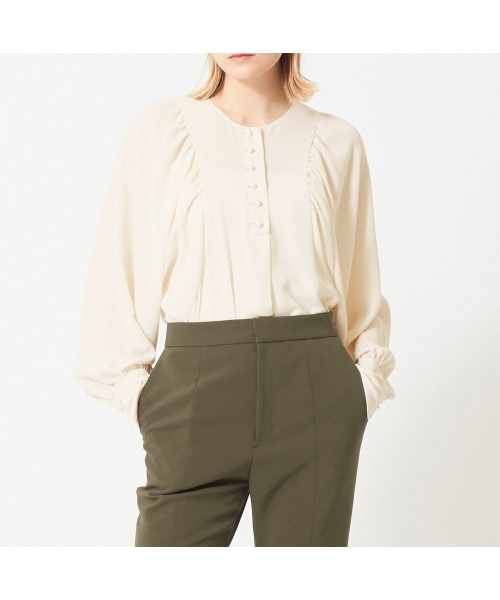 【ベイジ,/BEIGE,】のIRIS / ブラウス 人気、トレンドファッション・服の通販 founy(ファニー) 　ファッション　Fashion　レディースファッション　Fashion for Women　トップス・カットソー　Cut & Sew Tops　シャツ・ブラウス・オフィスカジュアル　Elegant Blouses & Button-Ups　2023年　2023　2023春夏・S/S　Spring/Summer 2023 SS23　おすすめ　Recommended / Our Picks　カフス　Cuff Design　ギャザー　Gathered, Ruffled　ジャケット　Jacket, Outerwear　ジョーゼット　Georgette, Semi-Sheer Fabric　ダウン　Down, Puffer　デニム　Denim, Jeans Material　パール　Pearl, Pearl Accent　ロマンティック　Romantic, Feminine Style　夏　Summer　S/S・春夏　SS, Spring/Summer, Warm Season　A/W・秋冬　Autumn/Winter　 other-1|ID: prp329100004529753 ipo3291000000034315742