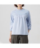 【ジェイ プレス/J.PRESS】の【洗える】プレーティングジャージー モックネックカットソー サックス系|ID: prp329100004529763 ipo3291000000032708721