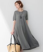 【23区/NIJYUSANKU】の【洗える】レーヨンポリエステルストレッチ フレア ワンピース カーキ系|ID: prp329100004529767 ipo3291000000032026620
