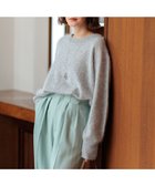 【23区/NIJYUSANKU】のウールカシミヤシャギー ニット ライトグレー系|ID: prp329100004529774 ipo3291000000032026651