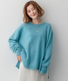 【23区/NIJYUSANKU】のウールカシミヤシャギー ニット ターコイズブルー系|ID: prp329100004529774 ipo3291000000032026652