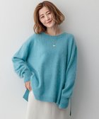 【23区/NIJYUSANKU】のウールカシミヤシャギー ニット ターコイズブルー系|ID: prp329100004529774 ipo3291000000033211454
