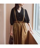 【23区/NIJYUSANKU】の【接触冷感/洗える】ヴィンテージソフトサテン サスペンダー パンツ キャメル系|ID: prp329100004529794 ipo3291000000032026746