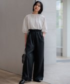 【23区/NIJYUSANKU】の【接触冷感/洗える】ヴィンテージソフトサテン サスペンダー パンツ ブラック系|ID: prp329100004529794 ipo3291000000032026747