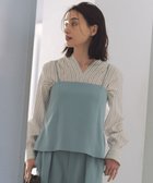 【自由区/JIYU-KU】の【SHIHOさん着用・セットアップ対応・接触冷感・洗える】リネンライクシンセティックキャミ ビスチェ ライトブルー|ID: prp329100004529800 ipo3291000000032026773