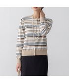 【23区/NIJYUSANKU】の【洗える】プレミアムビオコットン マルチボーダー カーディガン ブラックベース|ID: prp329100004529801 ipo3291000000032026775