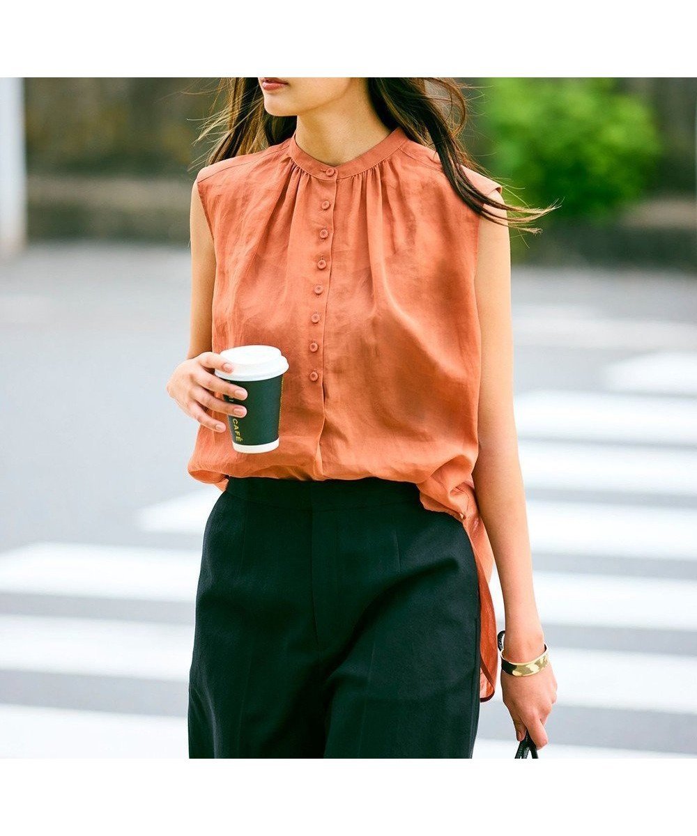 【ベイジ,/BEIGE,】の【WEB限定】ODILON / シアーブラウス インテリア・キッズ・メンズ・レディースファッション・服の通販 founy(ファニー) 　ファッション　Fashion　レディースファッション　Fashion for Women　トップス・カットソー　Cut & Sew Tops　シャツ・ブラウス・オフィスカジュアル　Elegant Blouses & Button-Ups　夏　Summer　春　Spring　S/S・春夏　SS, Spring/Summer, Warm Season　Teracotta|ID: prp329100004529804 ipo3291000000034284601