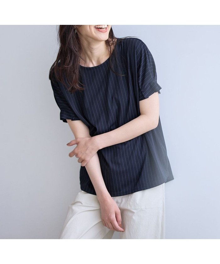 【エニィファム/any FAM】の【洗濯機可】タックスリーブドルマンTシャツ インテリア・キッズ・メンズ・レディースファッション・服の通販 founy(ファニー) https://founy.com/ ファッション Fashion レディースファッション WOMEN トップス・カットソー Tops/Tshirt シャツ/ブラウス Shirts/Blouses ロング / Tシャツ T-Shirts カットソー Cut and Sewn おすすめ Recommend カシュクール Cachecoeur カットソー Cut And Sew ストライプ Stripe プリント Print 夏 Summer 春 Spring S/S・春夏 Ss・Spring/Summer 洗える Washable |ID: prp329100004529805 ipo3291000000032026793