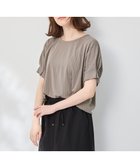 【エニィファム/any FAM】の【洗濯機可】タックスリーブドルマンTシャツ ベージュストライプ|ID: prp329100004529805 ipo3291000000032026795