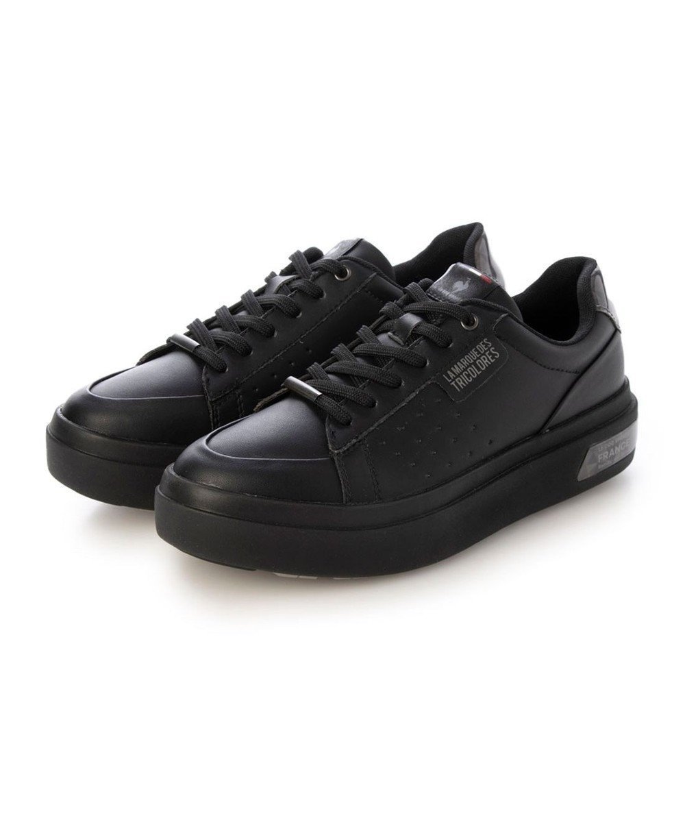 【リズ ラフィーネ/Riz raffinee】のRiz raffinee 【lecoq sportif×Riz raffinee】晴雨兼用厚底スニーカー インテリア・キッズ・メンズ・レディースファッション・服の通販 founy(ファニー) 　ファッション　Fashion　レディースファッション　Fashion for Women　インナー　Innerwear　エレガント 上品　Elegant　オケージョン　Occasion Wear　厚底　Platform Shoes　コラボ　Collaboration, Collab　軽量　Lightweight, Ultra Light　シンプル　Simple, Minimal　スニーカー　Sneakers, Trainers　スポーツ　Sports, Activewear　トレンド　Trend, Trending Now　フェミニン　Feminine, Girly　フレア　Flare, Flared　ベーシック　Basic, Essential　楽ちん　Easy Fit, Comfortable　おすすめ　Recommended / Our Picks　旅行　Travel　セレモニー　Ceremony　卒業式　Graduation Ceremony　ビジネス 仕事 通勤　Business / Work / Commuting　ブラック|ID: prp329100004529822 ipo3291000000033183607