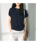 【23区/NIJYUSANKU】の【洗える】コットンアセテート バックボタン ニット ネイビー系|ID: prp329100004529850 ipo3291000000032026954