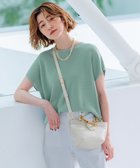 【23区/NIJYUSANKU】の【洗える】コットンアセテート バックボタン ニット ミント系|ID: prp329100004529850 ipo3291000000032026957