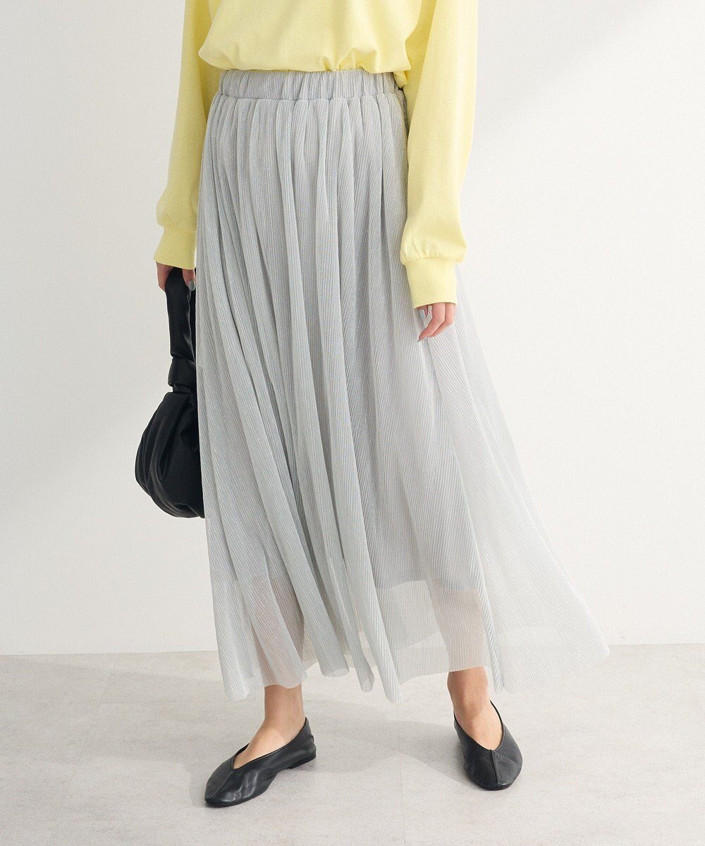 【グリーンパークス/Green Parks】の・ELENCARE DUE ラメプリーツスカート 人気、トレンドファッション・服の通販 founy(ファニー) 　ファッション　Fashion　レディースファッション　WOMEN　スカート　Skirt　プリーツスカート　Pleated Skirts　おすすめ　Recommend　プリーツ　Pleats　ポケット　Pocket　モノトーン　Monotone　夏　Summer　春　Spring　S/S・春夏　Ss・Spring/Summer　 other-1|ID: prp329100004529937 ipo3291000000032027332