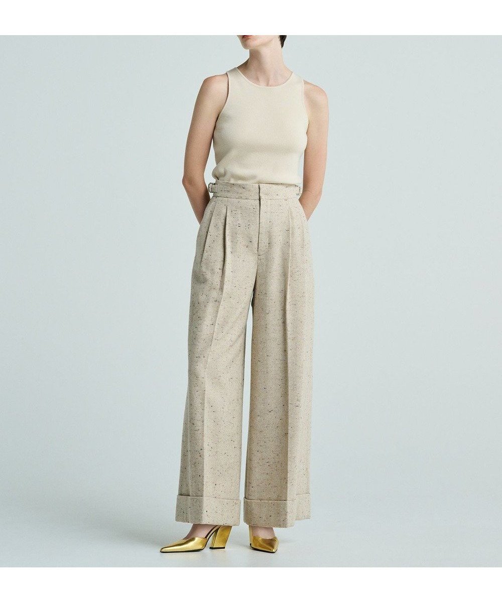 【アンクレイヴ/uncrave】のネップツイード パンツ(uncrave WHITE) インテリア・キッズ・メンズ・レディースファッション・服の通販 founy(ファニー) 　ファッション　Fashion　レディースファッション　WOMEN　パンツ　Pants　ジャケット　Jacket　セットアップ　Set Up　雑誌　Magazine　ダブル　Double　ツィード　Tweed　ツイード　Tweed　ドレス　Dress　ネップ　Nep Yarn　ワイド　Wide　A/W・秋冬　Aw・Autumn/Winter・Fw・Fall-Winter　ネップベージュ|ID: prp329100004529946 ipo3291000000032027373