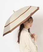 【ムーンバット/MOONBAT】のFURLA 晴雨兼用日傘 長傘 シャンブレー切継 /遮光 遮熱 UV ブラウン|ID: prp329100004529986 ipo3291000000032027547