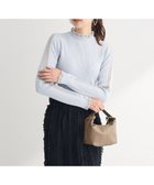 【グリーンパークス/Green Parks】の・swing by シフォンフリルリブハイネック Gray|ID: prp329100004530013 ipo3291000000032068750