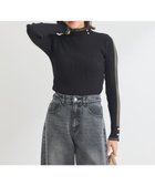 【グリーンパークス/Green Parks】の・swing by シフォンフリルリブハイネック Black|ID: prp329100004530013 ipo3291000000032068751