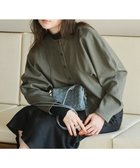 【ハッシュニュアンス/#Newans】のラウンドスリーブカーディガン カーキ|ID: prp329100004530030 ipo3291000000034323266