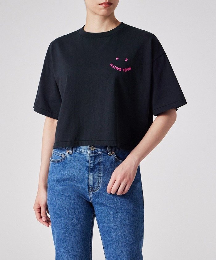 【ポール スミス/Paul Smith】のHappy クロップド 半袖Tシャツ インテリア・キッズ・メンズ・レディースファッション・服の通販 founy(ファニー) https://founy.com/ ファッション Fashion レディースファッション WOMEN トップス・カットソー Tops/Tshirt シャツ/ブラウス Shirts/Blouses ロング / Tシャツ T-Shirts カットソー Cut and Sewn おすすめ Recommend カットソー Cut And Sew クロップド Cropped トレンド Trend ボックス Box モダン Modern モチーフ Motif ワイド Wide 半袖 Short Sleeve 夏 Summer S/S・春夏 Ss・Spring/Summer A/W・秋冬 Aw・Autumn/Winter・Fw・Fall-Winter |ID: prp329100004530074 ipo3291000000032027913