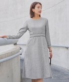 【ティアクラッセ/Tiaclasse】の【洗える】ツイード配色フレアワンピース グレー|ID: prp329100004530088 ipo3291000000035559041