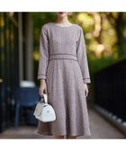 【ティアクラッセ/Tiaclasse】の【洗える】ツイード配色フレアワンピース ピンク|ID: prp329100004530088 ipo3291000000035559044