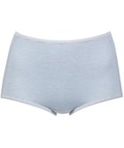 【ウィング/Wing】のショーツ 綿混(身生地部) ここちよいフィット感 ムレにくい(身生地部) 【デイリーフィット 綿混ボーダー】 はきこみ丈ふかめ EC3650 ウイング/ワコール グレイッシュブルー|ID: prp329100004530119 ipo3291000000032028104