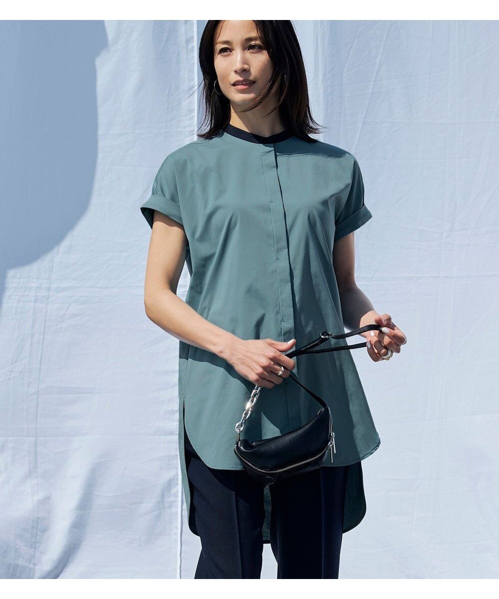 【アイシービー/iCB】の【洗える】 タイプライタージャージーコンビ カットソー 人気、トレンドファッション・服の通販 founy(ファニー) 　ファッション　Fashion　レディースファッション　WOMEN　トップス・カットソー　Tops/Tshirt　シャツ/ブラウス　Shirts/Blouses　ロング / Tシャツ　T-Shirts　カットソー　Cut and Sewn　インナー　Inner　春　Spring　洗える　Washable　カットソー　Cut And Sew　コンビ　Combination　ジャケット　Jacket　ストレッチ　Stretch　チュニック　Tunic　ヨーク　Yoke　S/S・春夏　Ss・Spring/Summer　再入荷　Restock/Back In Stock/Re Arrival　おすすめ　Recommend　夏　Summer　2023春夏・S/S　Ss,Spring/Summer,2023　2023年　2023　エレガント 上品　Elegant　 other-1|ID: prp329100004530124 ipo3291000000032028122