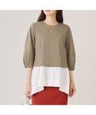 【自由区/JIYU-KU】の【洗える】カラミストライプコンビジャージ トップス ダークサンド|ID: prp329100004530129 ipo3291000000034685574