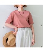 【23区/NIJYUSANKU】の【GLOW8月号掲載/接触冷感】半袖 クロップド IT TEE テラコッタピンク系|ID: prp329100004530164 ipo3291000000032322700