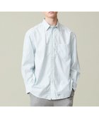 【ジェイプレスヨークストリート/J.PRESS YORK STREET】の【UNISEX】タイプライターストライプ シャツ グリーン系1|ID: prp329100004530206 ipo3291000000032028451
