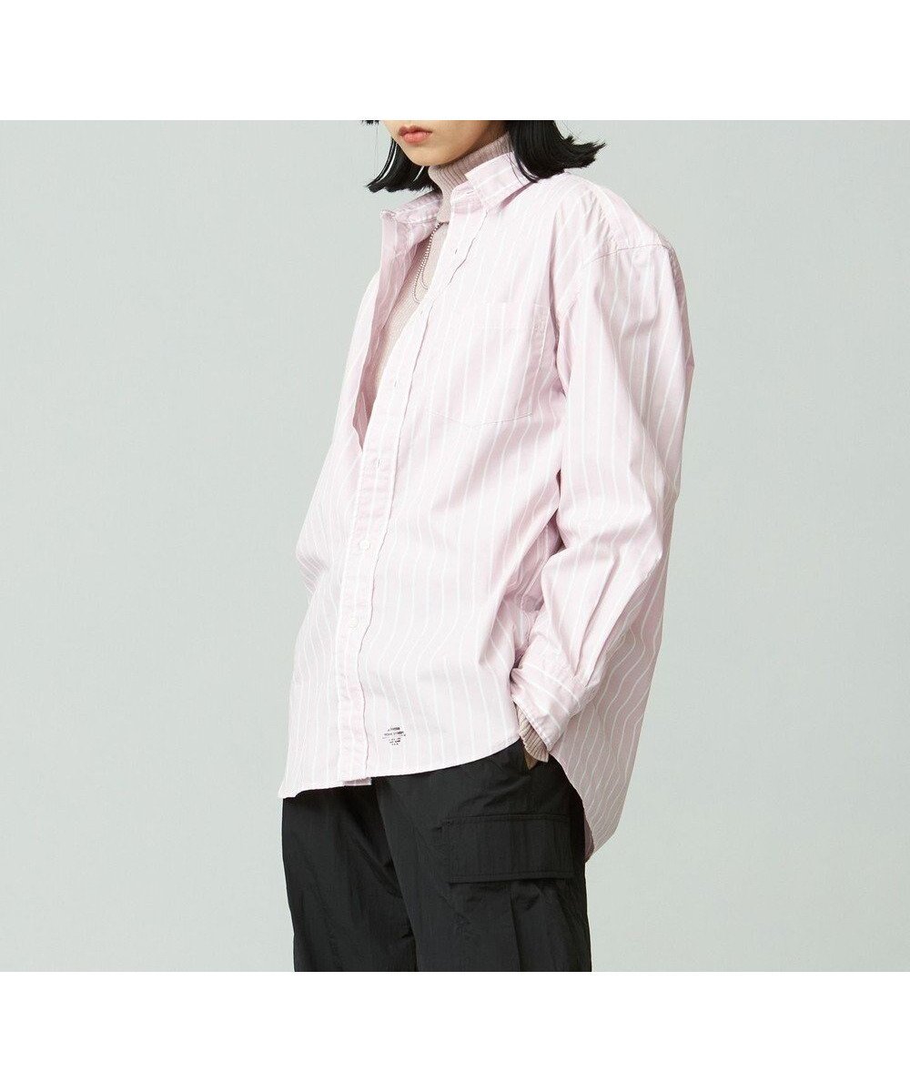 【ジェイプレスヨークストリート/J.PRESS YORK STREET】の【UNISEX】タイプライターストライプ シャツ インテリア・キッズ・メンズ・レディースファッション・服の通販 founy(ファニー) 　ファッション　Fashion　レディースファッション　WOMEN　トップス・カットソー　Tops/Tshirt　シャツ/ブラウス　Shirts/Blouses　ユニセックス　Unisex　おすすめ　Recommend　インナー　Inner　ショルダー　Shoulder　ストライプ　Stripe　タイプライター　Typewriter　ドロップ　Drop　フロント　Front　ベーシック　Basic　定番　Standard　A/W・秋冬　Aw・Autumn/Winter・Fw・Fall-Winter　ピンク系1|ID: prp329100004530206 ipo3291000000032028455