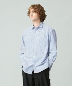 【ジェイプレスヨークストリート/J.PRESS YORK STREET】の【UNISEX】タイプライターストライプ シャツ ブルー系1|ID: prp329100004530206 ipo3291000000032028456
