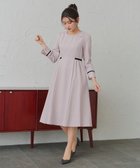 【ティアクラッセ/Tiaclasse】の【安田美沙子さん着用・新色追加・洗える】ベロアラインフレアワンピース 人気、トレンドファッション・服の通販 founy(ファニー) ファッション Fashion レディースファッション Fashion for Women ワンピース Dresses アクセサリー Fashion Accessories 洗える Machine Washable シューズ Shoes, Footwear ダブル Double, Double-Breasted チュニック Tunic, Long Top フレア Flare, Flared ベロア Velour, Soft Velvet ポケット Pocket, Pocket Detail モノトーン Monotone, Black and White ラウンド Round, Round Neck A/W・秋冬 Autumn/Winter 再入荷 Restock / Back in Stock エレガント 上品 Elegant 入学式 Entrance Ceremony 新作・新入荷 New Arrivals / New In thumbnail ラベンダーグレー|ID: prp329100004530233 ipo3291000000034134683