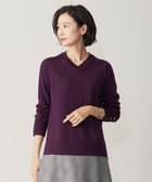 【ジェイ プレス/J.PRESS】のCLEAR LIGHT WOOL Vネック ニット パープル系|ID: prp329100004530261 ipo3291000000032028673