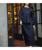 【エニィ スィス/any SiS】の【WEB・一部店舗限定】カットジャカードペプラム セットアップ 人気、トレンドファッション・服の通販 founy(ファニー) ファッション Fashion レディースファッション Fashion for Women ワンピース Dresses シンプル Simple, Minimal ジャカード/ジャガード Jacquard, Woven Pattern ストレッチ Stretch, Stretchy Fabric セットアップ Set-Up, Coordinated Outfit チェック Check, Plaid, Tartan 人気 Popular, Best Seller フェミニン Feminine, Girly ペプラム Peplum, Flared Hem 無地 Plain, Solid Color A/W・秋冬 Autumn/Winter thumbnail ネイビー系|ID: prp329100004530307 ipo3291000000034282572