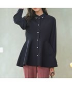 【エニィ スィス/any SiS】の【洗える】ペプラムニット ジレ ネイビー|ID: prp329100004530395 ipo3291000000033649335